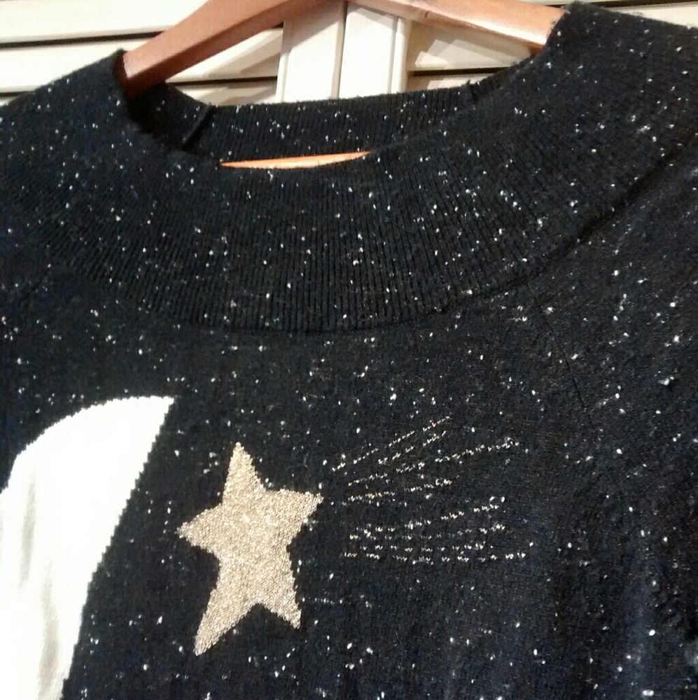 LOFT Moon and Star Sweater - Picture 2 of 4
